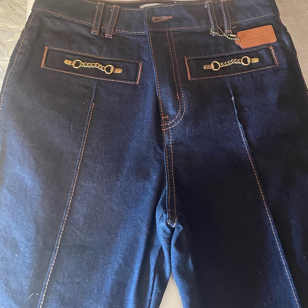 Authentic Women’s Coach Straight-Leg Jeans. Size 4
